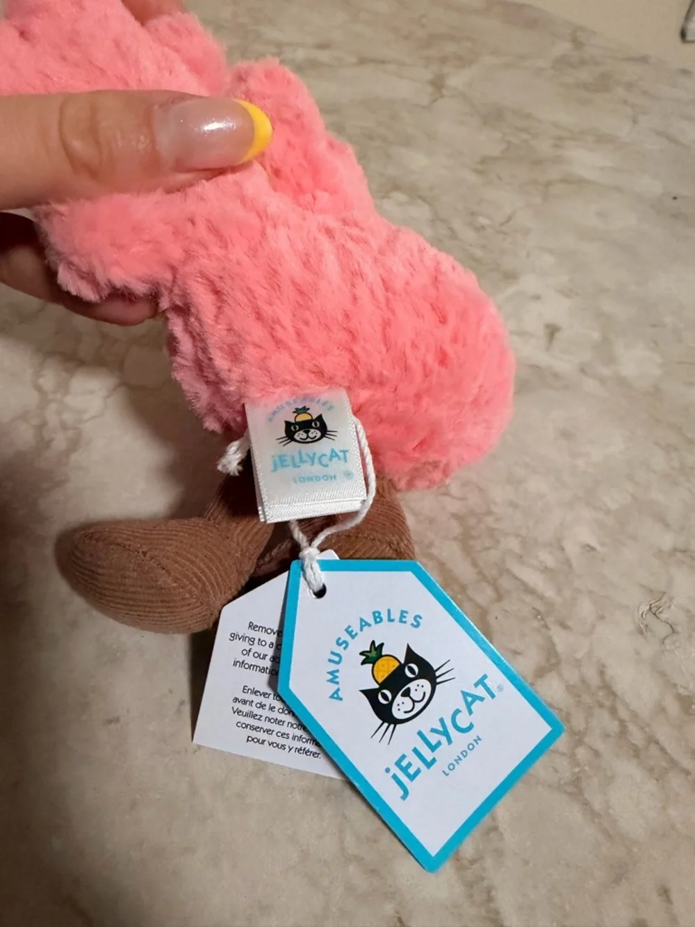 Jellycat my name is amuseables coral NWT with tags - Picture 3 of 6